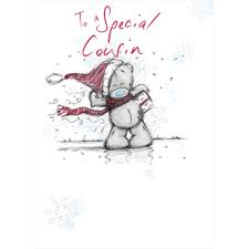 Special Cousin Me to You Bear Christmas Card Image Preview